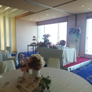 披露宴会場(会場隅から)
