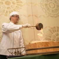 塩がま開きの演出がありました。