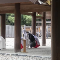 御垣内参拝の様子です。