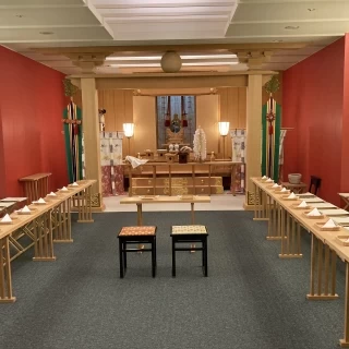神前式会場。