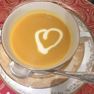 試食で頂いたスープ