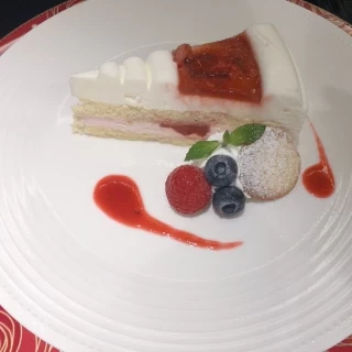 試食で頂いたケーキ