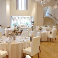 披露宴会場後方から