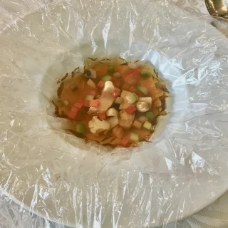 オリーブ地鳥と野菜のミネストラ