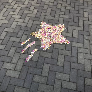 フラワーシャワー後。お心遣いが素敵。|568738さんのラソールガーデン大阪(営業終了)の写真(1100000)