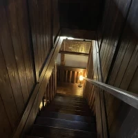 受付にあがる際の階段