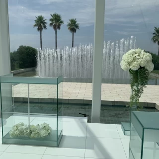 水のチャペルでの噴水