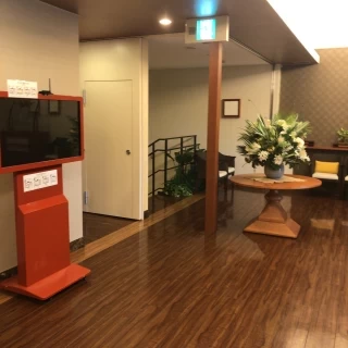 披露宴会場前