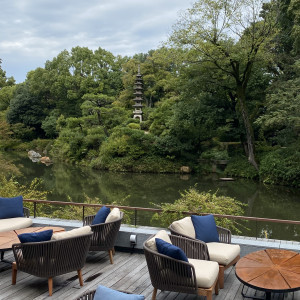 お庭にテラスもありました。|569043さんのフォーシーズンズホテル京都（Four Seasons Hotel Kyoto）の写真(1099992)