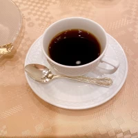 食後に温かいコーヒー。