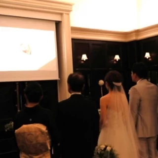 チャペルムービーはこみ上げてくるものがありました。