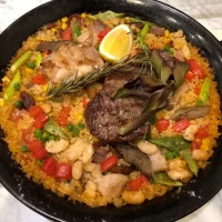試食プランで頂いたパエリア