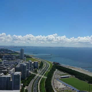 リビエラから見える風景。夏空でした