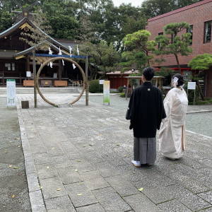 前撮り時間での撮影風景|569640さんの出雲大社相模分祠（神奈川）の写真(1091052)