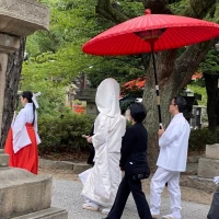 花嫁行列の写真です。