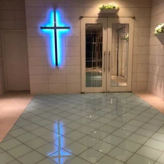 チャペル入口の写真です。