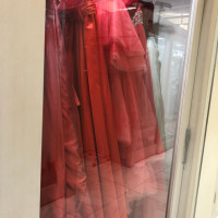 赤系のカラードレス
