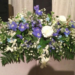 新郎新婦席の装花|569812さんのホテルモントレ エーデルホフ札幌の写真(1310165)