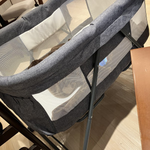貸出のベビーベッドと毛布
ゆったりサイズ
立てる子は注意|570070さんの岡山モノリスの写真(2465930)