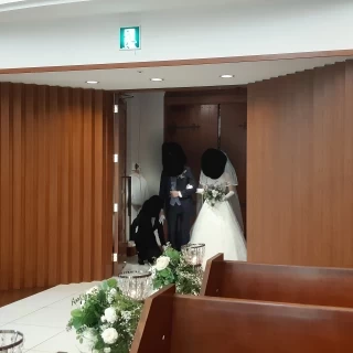 新郎新婦入場(模擬挙式)