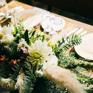 高砂のテーブル装花|570330さんのRaffino Ocean ラフィーノオーシャン（営業終了）の写真(1097238)
