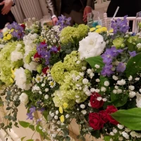新郎新婦席の装花