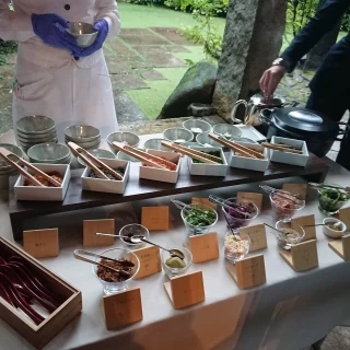 お茶漬けビュッフェをガーデンでやりました