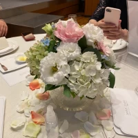 ゲストテーブルの装花