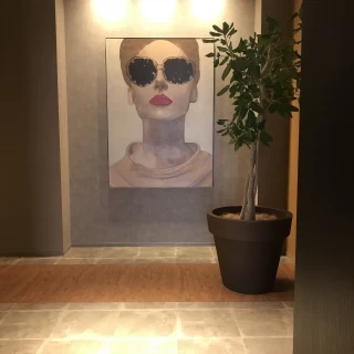 入口にある大きな絵。