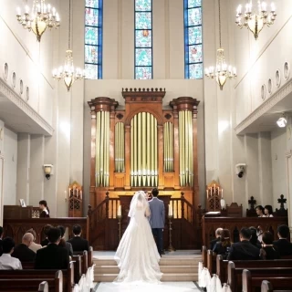 挙式中にカメラマンさんに撮っていただいた写真です。