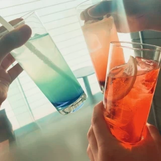 ウェルカムドリンクがとてもオシャレでした☆