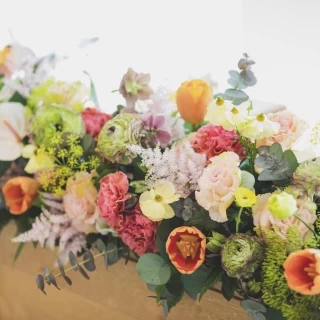 春らしい装花