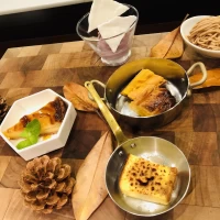 見学の時に沢山のケーキを出して頂きました。