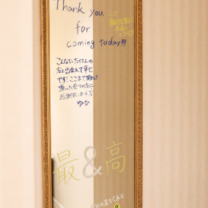 鏡には文字を書きました。、|571424さんのアーククラブ迎賓館(金沢)の写真(1104431)