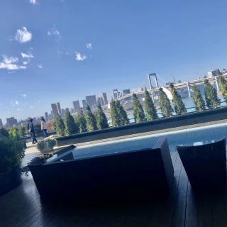 お台場の景色が一望できます