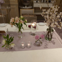 テーブルの装花1