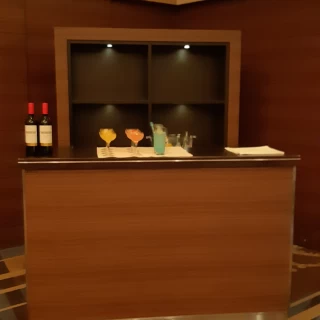 披露宴会場内のバーカウンター