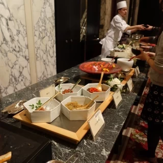 ブライダルフェアでの試食（お茶漬けブッフェ）