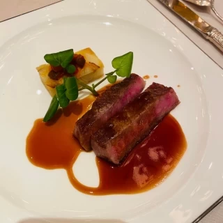 一番美味しかった村上牛ステーキ！