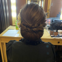 新婦のヘアセット