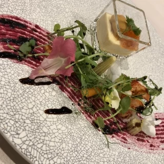 コースを一通り体験できました。これは前菜です