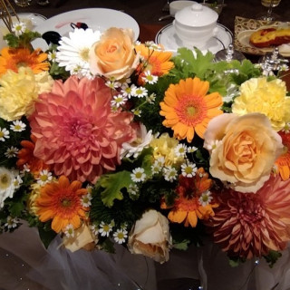 メインテーブルのお花
