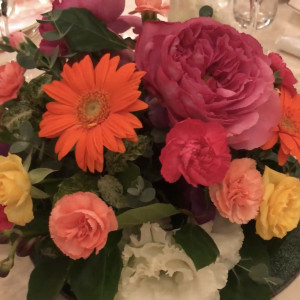 テーブル装花|573224さんのローズガーデン／ロイヤルグレース大聖堂の写真(1117348)