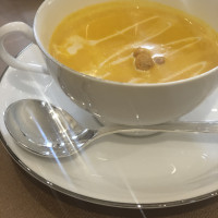 カボチャのスープ。濃厚で美味しい。