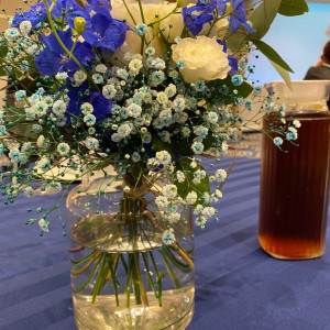 テーブルの装花|573525さんの三河湾リゾートリンクス迎賓館の写真(1119387)
