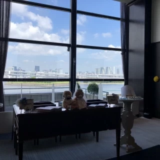 披露宴会場の前の待合室