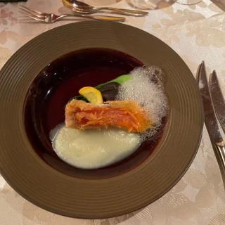 金目鯛の松笠焼き