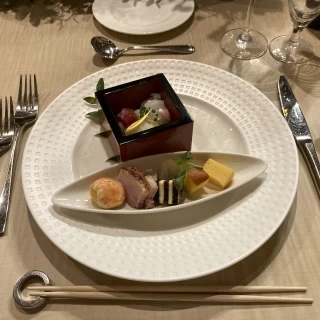 コースの前菜です。
