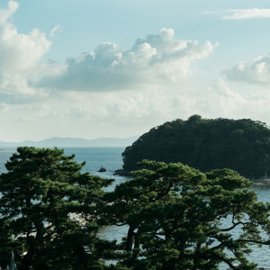 ガーデンからみた竹島の綺麗な景色|573989さんのGAMAGORI CLASSIC HOTEL（蒲郡クラシックホテル）の写真(1419627)