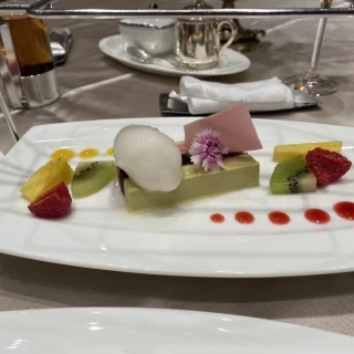 デザートのケーキ